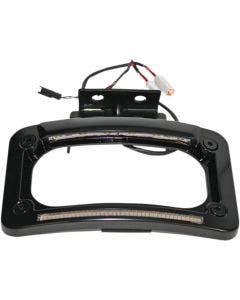 Custom Dynamics CD-LP-IND-B Black Dual-LED License Place Frame 14-Up Indian