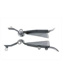V-Twin 42-1107 Chrome Saddlebag Filler Panel Kit 06-08 Harley Street Glide FLHX