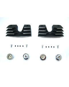 V-Twin Wrinkle Black Finned Spark Plug Head Bolt Covers Harley Twin Cam 99-17