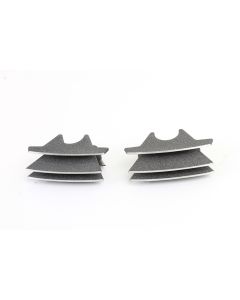 V-Twin 42-1170 M8 Finned Spark Plug Cover Set Granite 25800062 FLT 17-Up