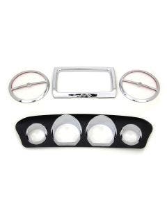 V-Twin 42-9997 Chrome Inner Fairing Trim Kit Harley Batwing FLH Touring 14-16