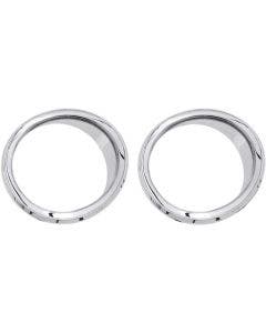 Ciro Chrome Non LED Front Speaker Bezels Accents for Harley Batwing FLH/T 14-16