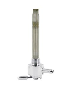 Pingel 4211-CR 3/8 NPT Smooth Round CHR Power-FLO Fuel Valve Petcock 90 Rear