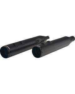 Khrome Werks HP-Plus Black Race Tip 4.5" Exhaust Mufflers for Harley FLH 95-16
