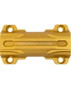 PM Gold Ops Supplemental Top Mount Clamp Adapter for Gauge Relocation 4 Harley 