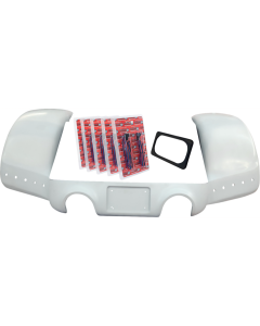 Paul Yaffe Pro Street Trike Rear Fender Kit W/Black Plate Frame Dual Exhaust Outlet