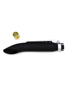 V-Twin 30-0771 Black 16" Turn Out Muffler Shorty Motorcycle Exhaust Pipe Slip-On
