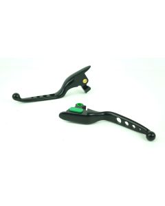 Mid USA Black 4-Hole Levers 15-17 Harley Softail w/ Cable Clutch Repl. 36700104