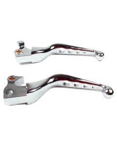 V-Factor 43083 Chrome 4 Hole Clutch & Brake Lever Set 2014-Up Harley Sportster