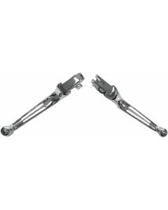 V-Factor 43084 Chrome 2 Slot Clutch & Brake Lever Set 2014-Up Harley Sportster