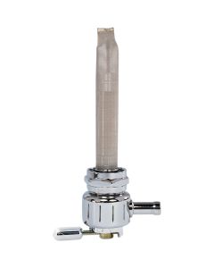 Pingel 4311-CG Power Flo Grooved Chrome Round 90 Deg Rear 22mm Petcock Harley