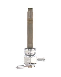 Pingel 4311-CH Power Flo Smooth Chrome HEX 90 Deg Backward 22mm Petcock Harley