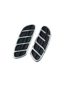 Kuryakyn Chrome 4396 Kinetic Inserts for Harley Swept Wing Driver Boards
