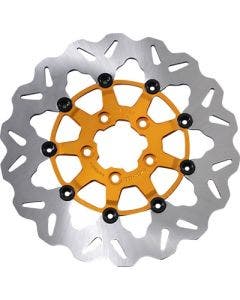 Galfer DF835CW-G Gold Floating Wave 420 Stainless Steel Brake Rotor Harley 06-Up