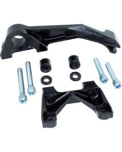 Alloy Art Black Super Sport Multi Rear Brake Caliper Mount Harley 09-24 FLH/FLT