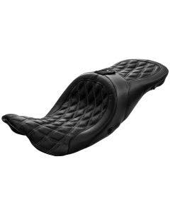 Danny Gray Black Airhawk Longhaul 2 Up XL Optional Backrest Seat 08-21 Harley FL