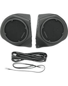 Hogtunes RR-SPKR-POD Rear Speaker Pods 98-13 Harley w/ Radio & King Tour Boxes