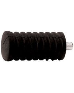 Mid USA 44100 V-Factor Black 2-1/8" x 1" Rubber Foot Shift Peg w/ Stud Harley
