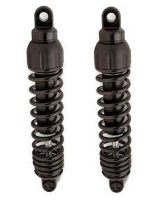 Progressive Black 444 Series 12" Standard Duty Rear Shocks Harley 06-17 FLHT