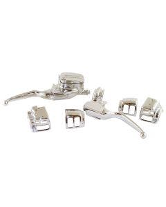 Mid USA 44746 Chrome Handlebar Controls & Switch Housings 96-06 Harley Touring