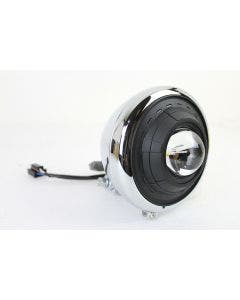 V-Twin 33-1622 Chrome 5-1/2" 12V 55W H3 Projector Halo Headlight Custom Harley