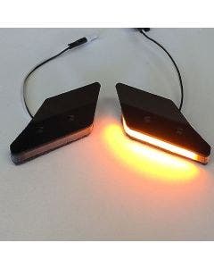 New Rage Cycles 1299-MBO Black Mirror Block-Off LED Signals 15-18 1299 Panigale