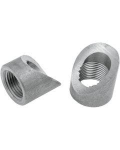 O2 Sensor Bung Set 18mm 45 Degree Weld In Exhaust Bung Motorcycle Harley Honda