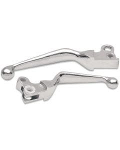 Drag Chrome Wide Blade Clutch Hand Brake Levers Big Twin Touring 84-95