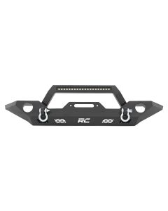 Rough Country 10596 Steel Front LED Winch Bumper for 07-Up Jeep JK JL Gladiator