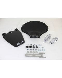 V-Twin 47-0195 Black Leather Solo Motorcycle Seat & Mount Kit Indian Scout 15-Up