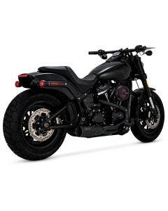 Vance & Hines 47331 Black Hi-Output 2-into-1 Exhaust System Harley Softail M8 18-Up