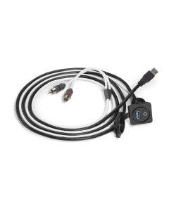 JL Audio Combo 3.5mm Audio Jack and 9 Wire USB Port for Panel-Mounting