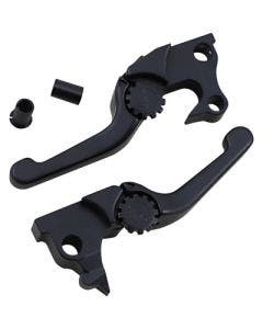 PSR 12-01655-22 Black Anthem Shorty Lever Set Pair Harley Sportster XL 14-20