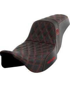 Saddlemen Pro Series SDC W/Red Stitch Seat W/O Backrest Harley 08-23 Touring