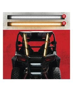 XK Glow 4pc White/Amber Plug And Play Tube Kit Emergency Strobe Light Series UTV