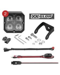 XK Glow C3 Cube Driving Lights With RGB Accent Lighting Kit XK065001-D-KIT