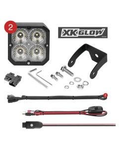 XK Glow C3 Cube Flood Lights With RGB Accent Lighting Kit XK065001-FL-KIT