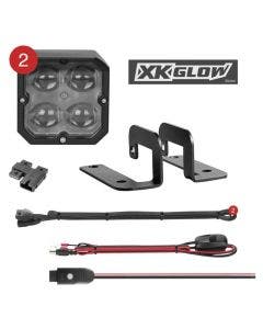 XK Glow C3 Cube Fog Lights With RGB Accent Lighting Kit XK065001-FO-KIT
