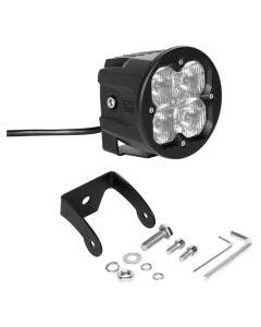 XK Glow 1pc C3 Cube Light With RGB Accent Lighting Kit Driving Beam Fog Mount