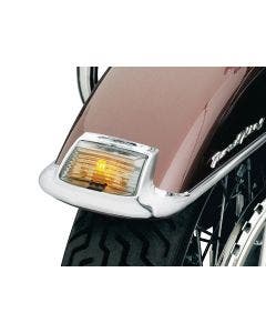 Kuryakyn 4824 Smoke Fender Tip Lens & Bulb Kit 86-17 Harley Touring & Heritage