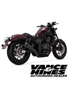 Vance & Hines 48425 Black Upsweep Slip-On Muffler Honda Rebel 1100 2021