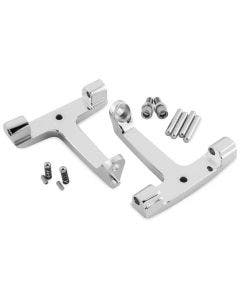 Chrome Repl OEM Passenger Floorboard Mounts T-Bracket Harley 93-15 | 16-021