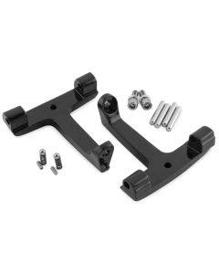 Black Repl OEM Passenger Floorboard Mounts T-Bracket Harley 93-15 | 16-021