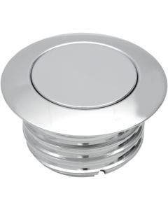 Chrome Vented Pop Up Screw In Gas Cap for Harley L96-15 2.36" OD