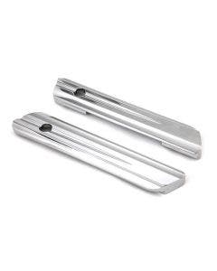 Chrome Saddlebag Face Plate Latch Covers Set 49-1011 Harley FLT 14-Up 