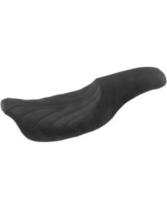 Mustang 74112 Black Gravity Stitched Revere Journey 2-Up Seat Harley FLH/T 08-Up