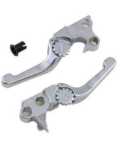 PSR 12-01651-20 Chrome Anthem Shorty Lever Set Pair Harley Big Twin 99-17