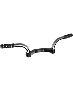 Lindby Chrome/Black Adjustable Foot Rest Frame Mount Harley Touring 14-Up