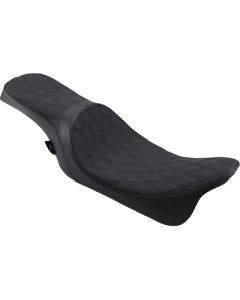Drag Predator 2-Up Seat Solar Reflective Leather Diamond Black HD FLH/T 08-Up