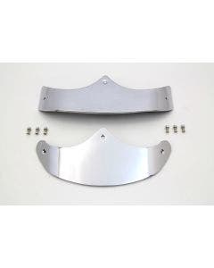 V-Twin 50-1230 Chrome Smooth Fender Tip Set 59285-89 59286-89 Harley FLSTF 90-06